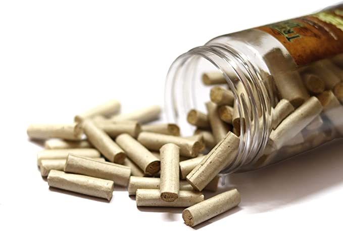 Corn husk filter tips | 100 tips | 22 x 7 mm