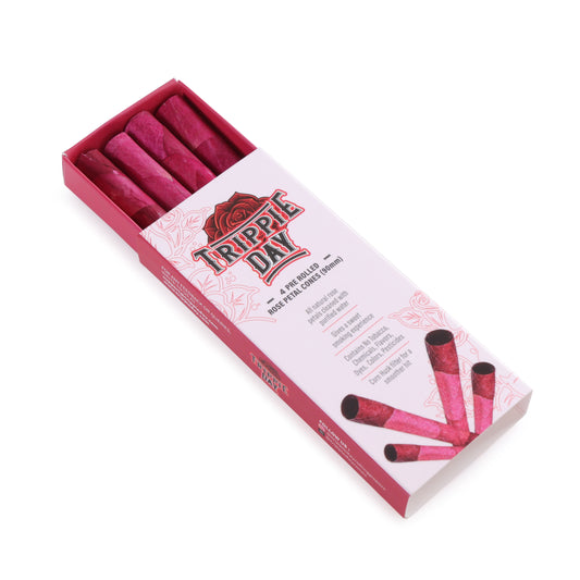 Rose petal pre rolled cones | 4 pack | 90mm