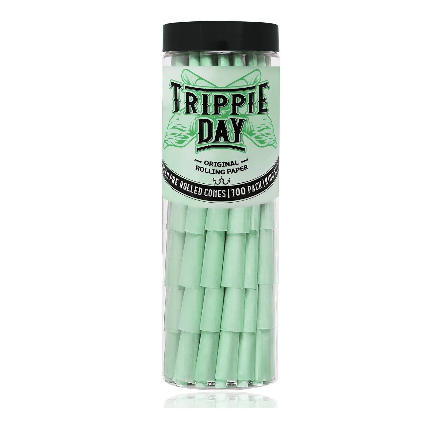 Green Pre rolled cones | 100 Cones | 109mm