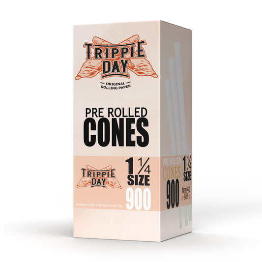 Unbleached Brown pre rolled cones 900 count | 84mm