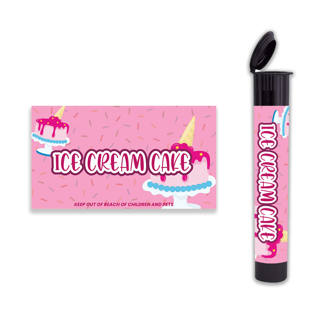 300 pcs Adhesive Label Strain Stickers for 116mm Pre roll Tubes (SS-6)