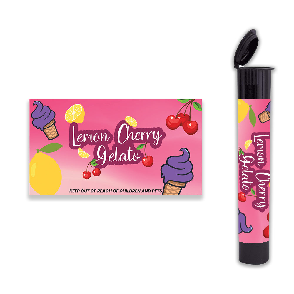 300 pcs Adhesive Label Strain Stickers for 116mm Pre roll Tubes (SS-7)