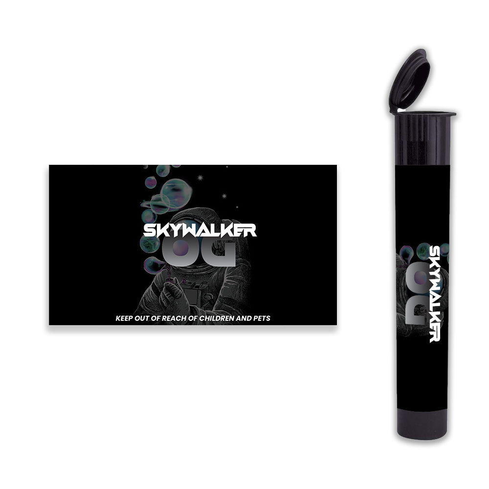 300 pcs Adhesive Label Strain Stickers for 116mm Pre roll Tubes (SS-6)