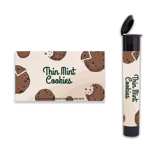 300 pcs Adhesive Label Strain Stickers for 116mm Pre roll Tubes (SS-7)