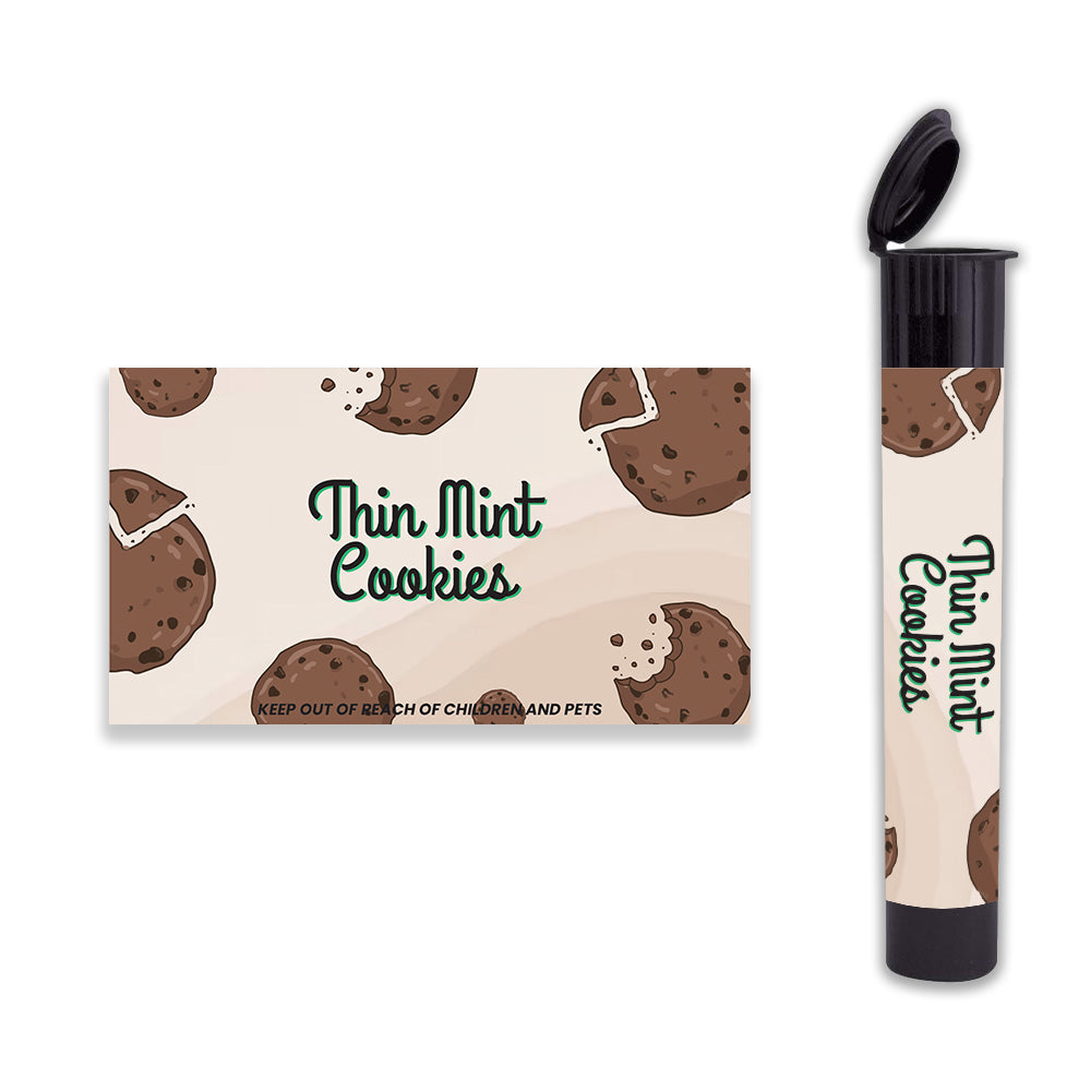 300 pcs Adhesive Label Strain Stickers for 116mm Pre roll Tubes (SS-7)