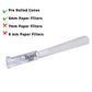 Reusable Glass filter Tips for joints – 10 Pack | Clear 9mm Outer Diameter Tips for Pre rolled Cones, 6mm Inner Diameter, 35mm Length
