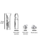 Reusable Glass filter Tips for joints – 10 Pack | Clear 9mm Outer Diameter Tips for Pre rolled Cones, 6mm Inner Diameter, 35mm Length